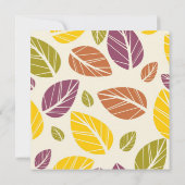 Paarse groene bladeren 40e verjaardag van de uitno kaart (Achterkant)