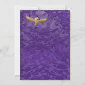 Paarse, groene bladeren, eigenaar van Mitzvah Kaart (Achterkant)