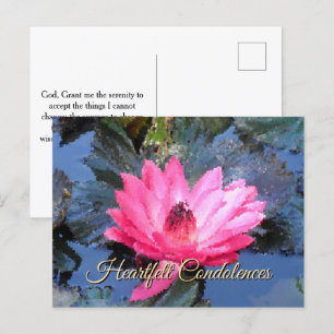 Paarse Groene Blauwe Rode Bloemrijke Serenity Gebe Briefkaart