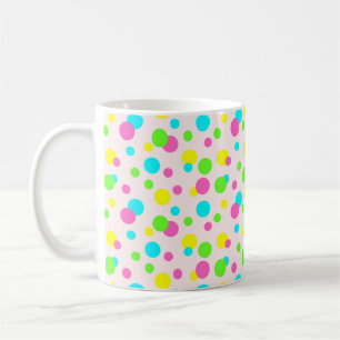 Paarse groene blauwe roze rode spoeldop koffiemok