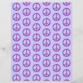 Paarse Groene Blends Vredesborden Lavendelpapier