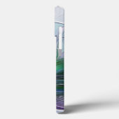 Paarse Groene Bloem Abstracte Fractale Kunst Initi Case-Mate iPhone Case (Achterkant / Links)