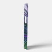 Paarse Groene Bloem Abstracte Fractale Kunst Initi Case-Mate iPhone Case (Achterkant / Rechts)