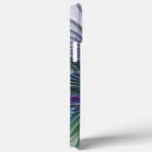 Paarse Groene Bloem Abstracte Fractale Kunst Initi Case-Mate iPhone Case (Achterkant / Rechts)