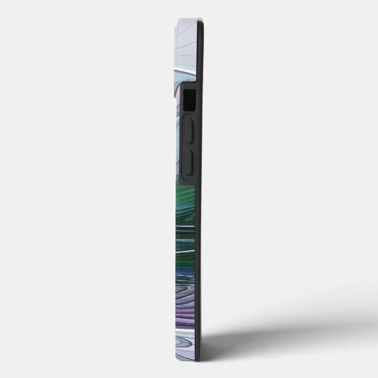 Paarse Groene Bloem Abstracte Fractale Kunst Initi Case-Mate iPhone Case (Achterkant / Links)