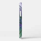 Paarse Groene Bloem Abstracte Kunst Fractal Initia Case-Mate iPhone Case (Achterkant / Rechts)