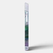 Paarse Groene Bloem Abstracte Kunst Fractale Monog Case-Mate iPhone Case (Achterkant / Links)