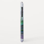 Paarse Groene Bloem Abstracte Kunst Fractale Monog Case-Mate iPhone Case (Achterkant/links)