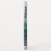 Paarse Groene Bloem Abstracte Kunst Fractale Monog Case-Mate iPhone Case (Achterkant/links)