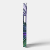 Paarse Groene Bloem Modern Abstracte Kunst Fractal Case-Mate iPhone Case (Achterkant / Rechts)
