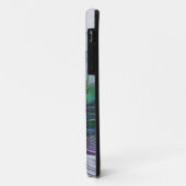 Paarse Groene Bloem Modern Abstracte Kunst Fractal Case-Mate iPhone Case (Achterkant/links)