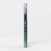 Paarse Groene Bloem Modern Abstracte Kunst Fractal Case-Mate iPhone Case (Achterkant/rechts)