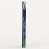 Paarse Groene Bloem Modern Abstracte Kunst Fractal Case-Mate iPhone Case (Achterkant/rechts)