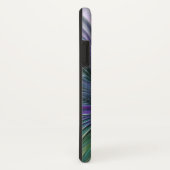 Paarse Groene Bloem Modern Abstracte Kunst Fractal Case-Mate iPhone Case (Achterkant/rechts)