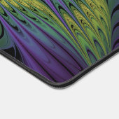 Paarse groene bloem Moderne Abstracte fractale kun Bureaumat (Hoek)