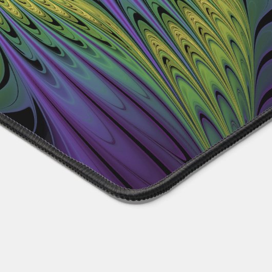 Paarse groene bloem Moderne Abstracte fractale kun Bureaumat (Hoek)