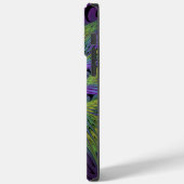 Paarse groene bloem Moderne Abstracte fractale kun Case-Mate iPhone Case (Achterkant / Links)
