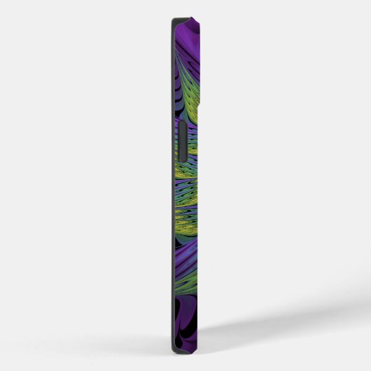 Paarse groene bloem Moderne Abstracte fractale kun Case-Mate iPhone Case (Achterkant / Rechts)