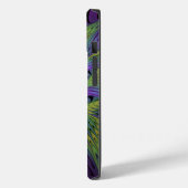 Paarse groene bloem Moderne Abstracte fractale kun Case-Mate iPhone Case (Achterkant / Links)