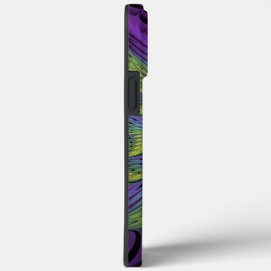 Paarse groene bloem Moderne Abstracte fractale kun Case-Mate iPhone Case (Achterkant / Rechts)