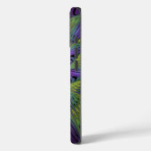 Paarse Groene Bloem Moderne Abstracte Fractale Kun Case-Mate iPhone Case (Achterkant / Links)