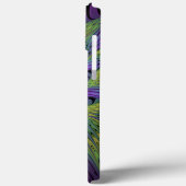 Paarse groene bloem Moderne Abstracte fractale kun Case-Mate iPhone Case (Achterkant / Links)