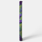 Paarse groene bloem Moderne Abstracte fractale kun Samsung Galaxy Hoesje (Linkerkant)
