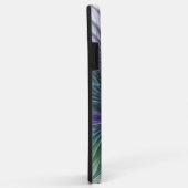 Paarse Groene Bloem Moderne Abstracte Kunst Fracta Case-Mate iPhone Case (Achterkant/rechts)