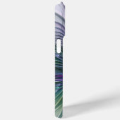 Paarse Groene Bloem Moderne Abstracte Kunst Fracta Case-Mate iPhone Case (Achterkant / Rechts)