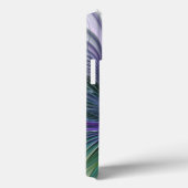 Paarse Groene Bloem Moderne Abstracte Kunst Fracta Case-Mate iPhone Case (Achterkant / Rechts)