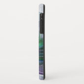 Paarse Groene Bloem Moderne Abstracte Kunst Fracta Case-Mate iPhone Case (Achterkant/links)