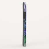 Paarse Groene Bloem Moderne Abstracte Kunst Fracta Case-Mate iPhone Case (Achterkant/rechts)