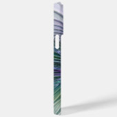 Paarse Groene Bloem Moderne Abstracte Kunst Fracta Case-Mate iPhone Case (Achterkant / Rechts)
