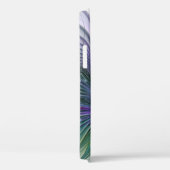 Paarse Groene Bloem Moderne Abstracte Kunst Fracta Case-Mate iPhone Case (Achterkant / Rechts)