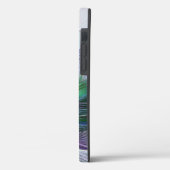 Paarse groene bloem Moderne Abstracte Kunstfractal Case-Mate iPhone Case (Achterkant / Links)