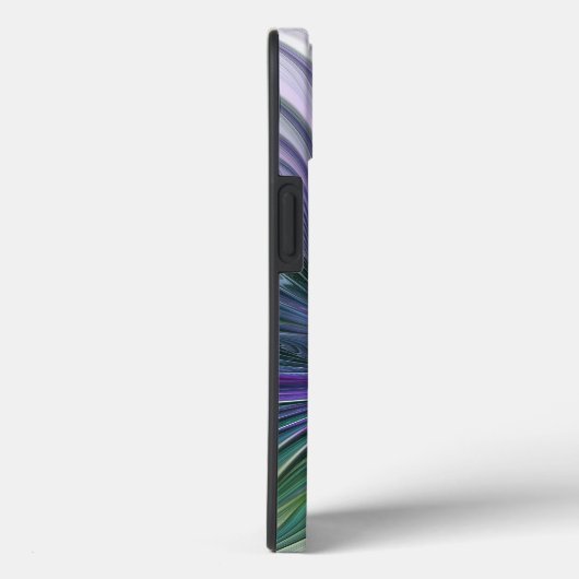 Paarse groene bloem Moderne Abstracte Kunstfractal Case-Mate iPhone Case (Achterkant / Rechts)