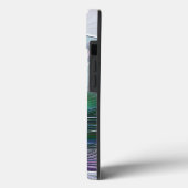 Paarse groene bloem Moderne Abstracte Kunstfractal Case-Mate iPhone Case (Achterkant / Links)