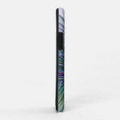 Paarse groene bloem Moderne Abstracte Kunstfractal Case-Mate iPhone Case (Achterkant/rechts)