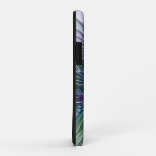 Paarse groene bloem Moderne Abstracte Kunstfractal Case-Mate iPhone Case (Achterkant/rechts)