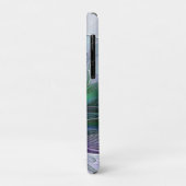 Paarse groene bloem Moderne Abstracte Kunstfractal Case-Mate iPhone Case (Achterkant/links)