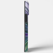 Paarse groene bloem Moderne Abstracte Kunstfractal Case-Mate iPhone Case (Achterkant / Rechts)