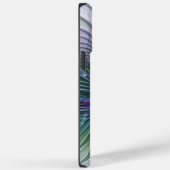 Paarse groene bloem Moderne Abstracte Kunstfractal Case-Mate iPhone Case (Achterkant / Rechts)