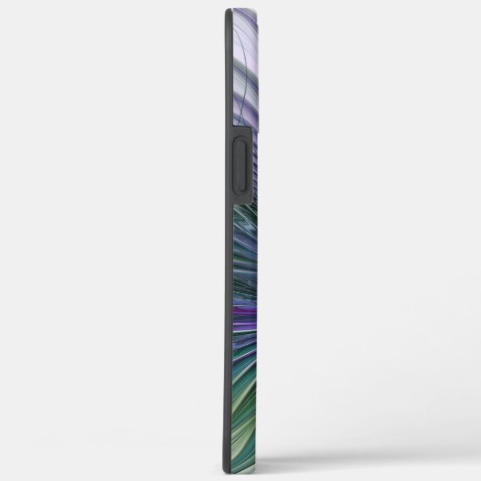 Paarse groene bloem Moderne Abstracte Kunstfractal Case-Mate iPhone Case (Achterkant / Rechts)