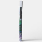 Paarse groene bloem Moderne Abstracte Kunstfractal Case-Mate iPhone Case (Achterkant / Links)