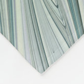 Paarse groene bloem Moderne Abstracte Kunstfractal Fleece Deken (Hoek)