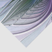 Paarse groene bloem Moderne Abstracte Kunstfractal Tissuepapier (Detail)