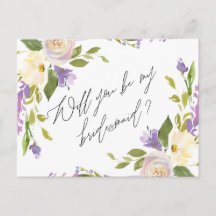 Paarse groene bloemen: mijn bruidsmeisje