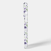 Paarse groene bloempatroon Case-Mate iPhone case (Achterkant / Links)