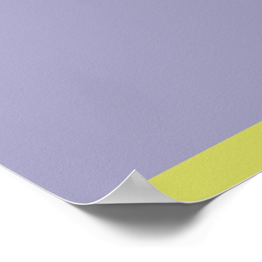 Paarse groene bruiloft welkom poster (Hoek)