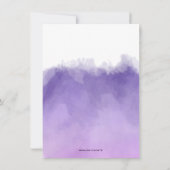 Paarse Groene Cactus Succulent Couple's Shower Kaart (Achterkant)